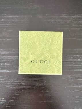 Gucci Green Embossed Jewlery Box with Insert